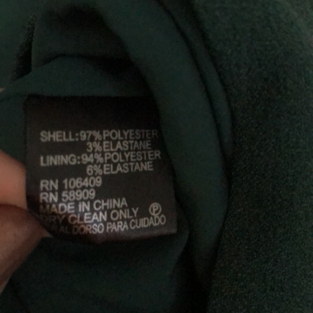 Alex Marie Dark Green V Neck Sheath Dress in Size 6 - Picture 4 of 4